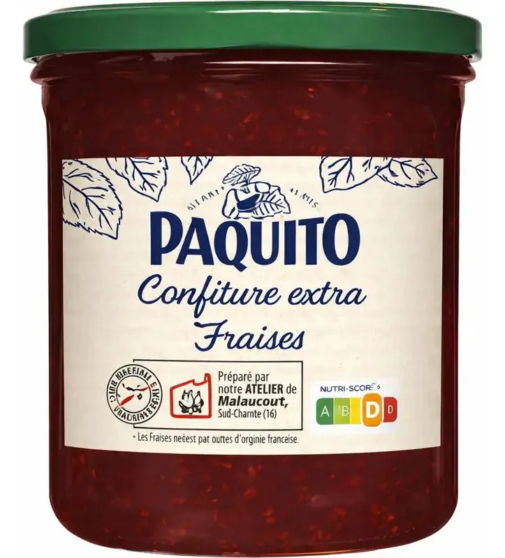 Geleia Extra De Morango Paquito 370g