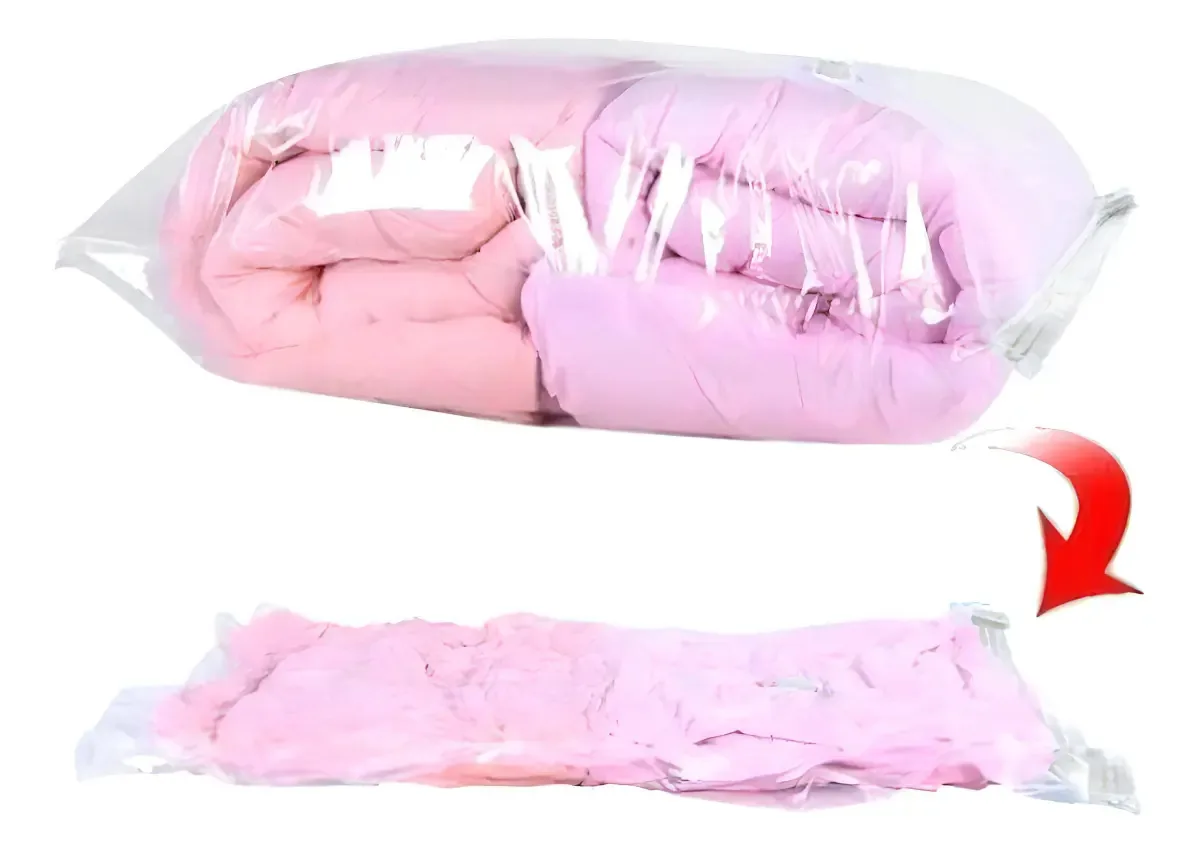 Saco Organizador a Vácuo para Viagem Roupas 50x60cm Fullcommerce