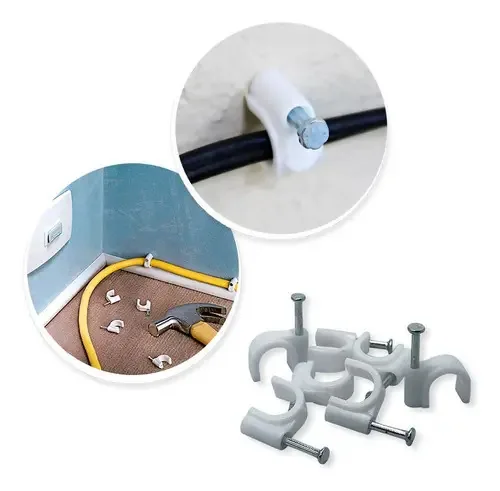 Kit Com 100 Miguelão Fixador De Cabo 08mm E 09mm Fixa Fio
