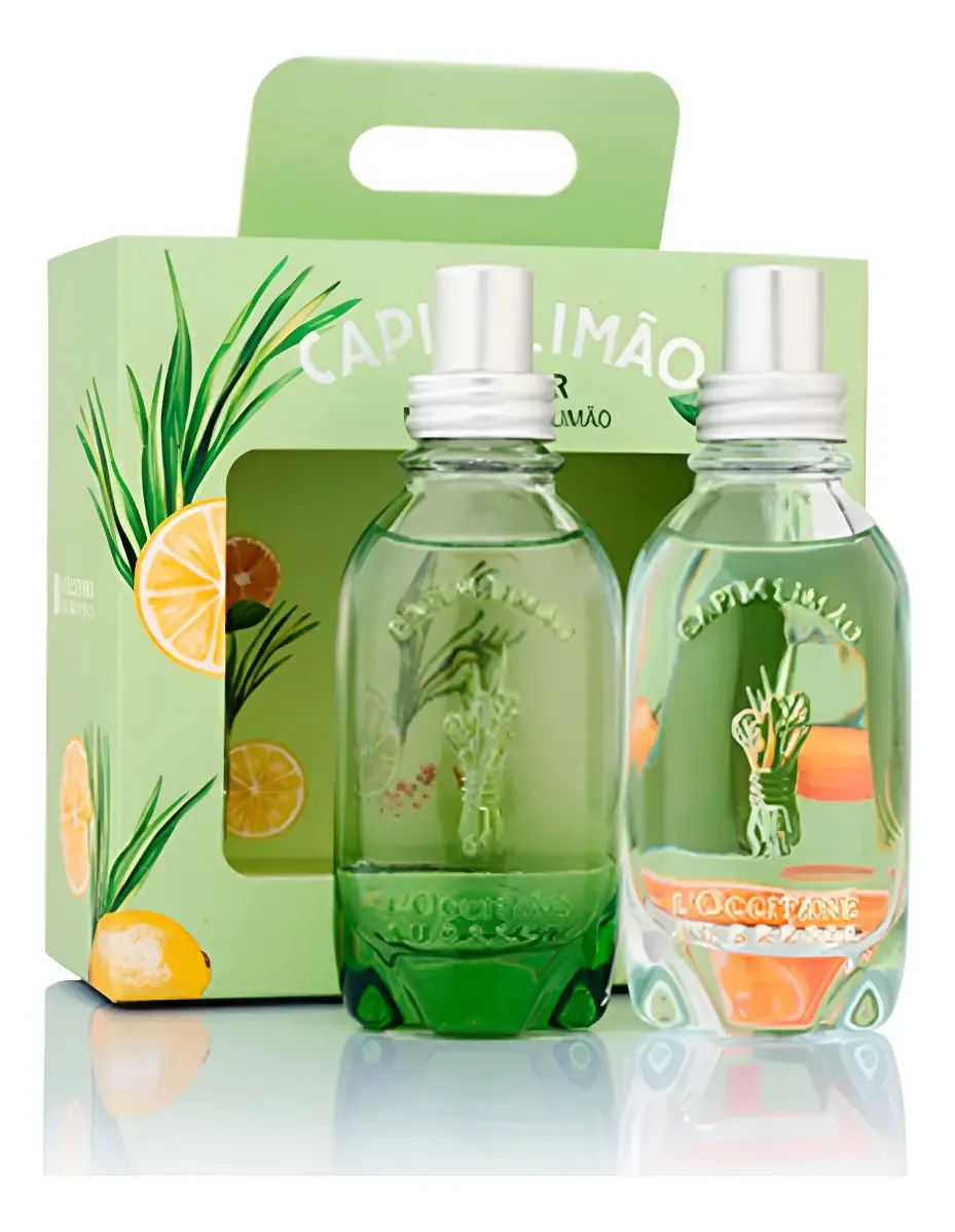 Miniaturas L'Occitane Capim-Limão e Mate Eau de Cologne
