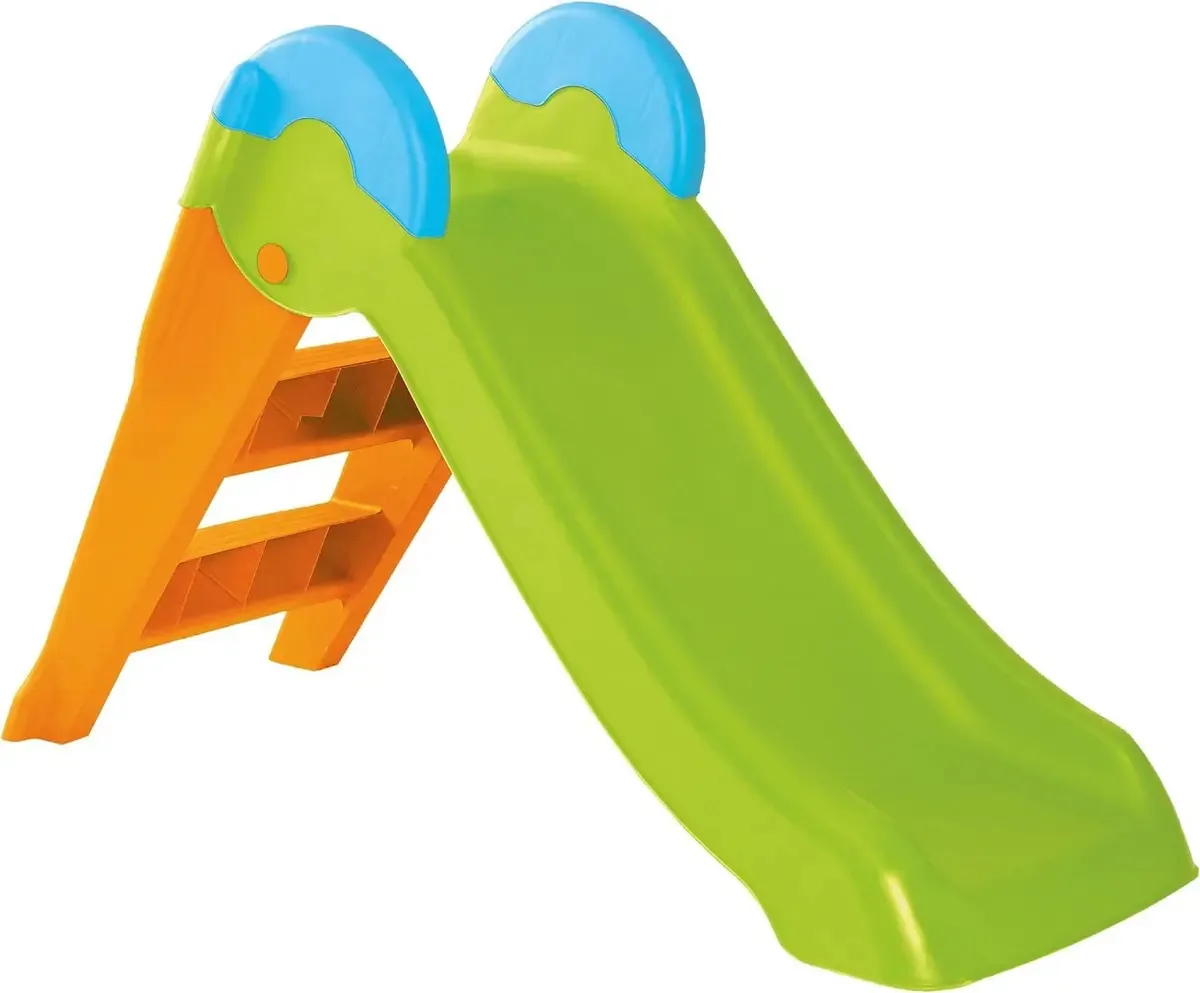 Tobogã infantil Keter para ambientes internos e externos, laranja de 3 etapas