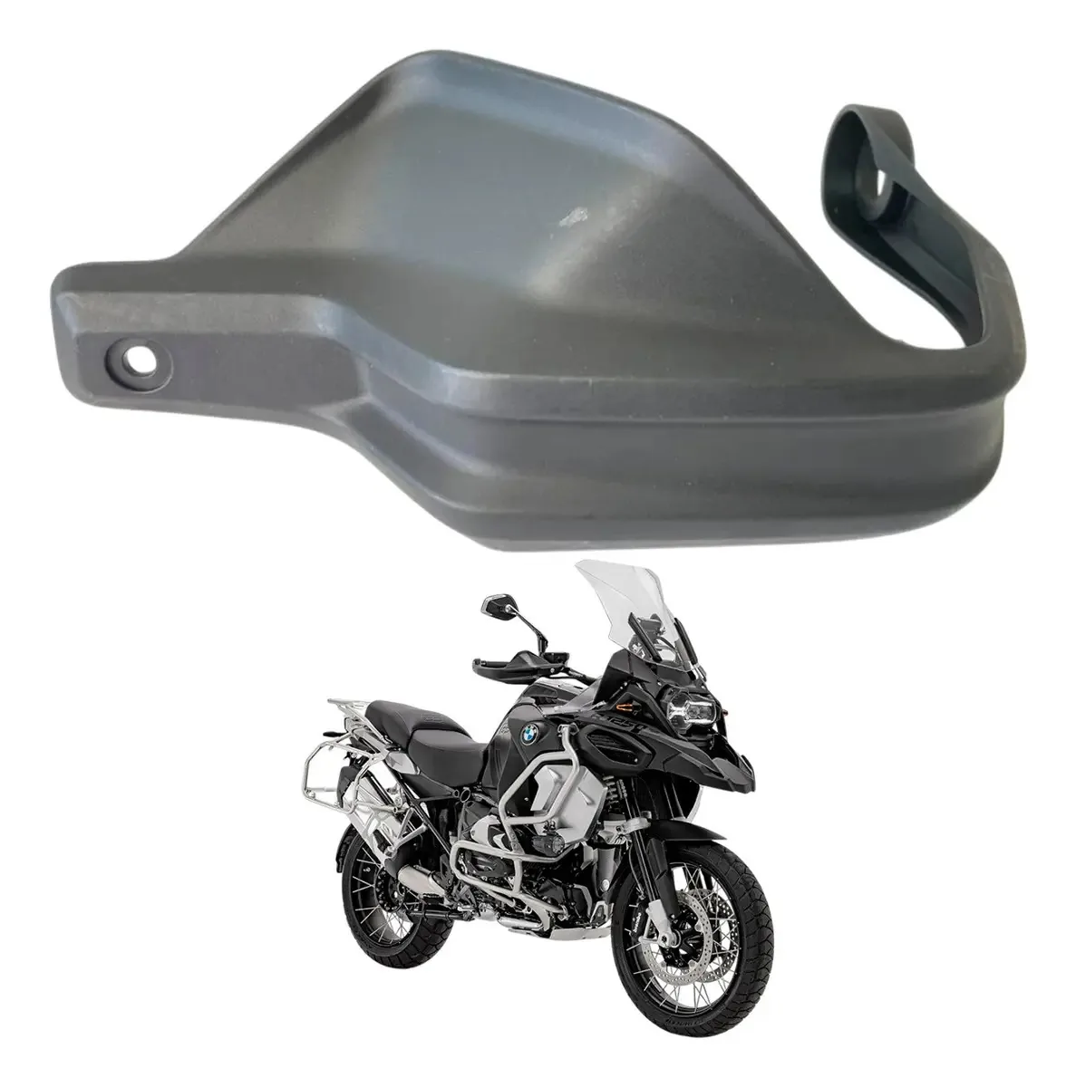 Protetor de Mão BMW para R 1250 GS, Esquerdo em ABS Preto