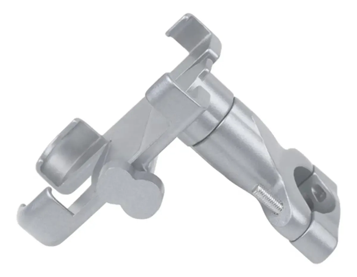 Hohmi Suporte Universal Para Guidão De Motocicleta E Bicicleta, Suporte Para Navegação Gps, Suporte Para Telefone Móvel Com Ajuste Usb Para iPhone Samsung (cor: Silver B2)