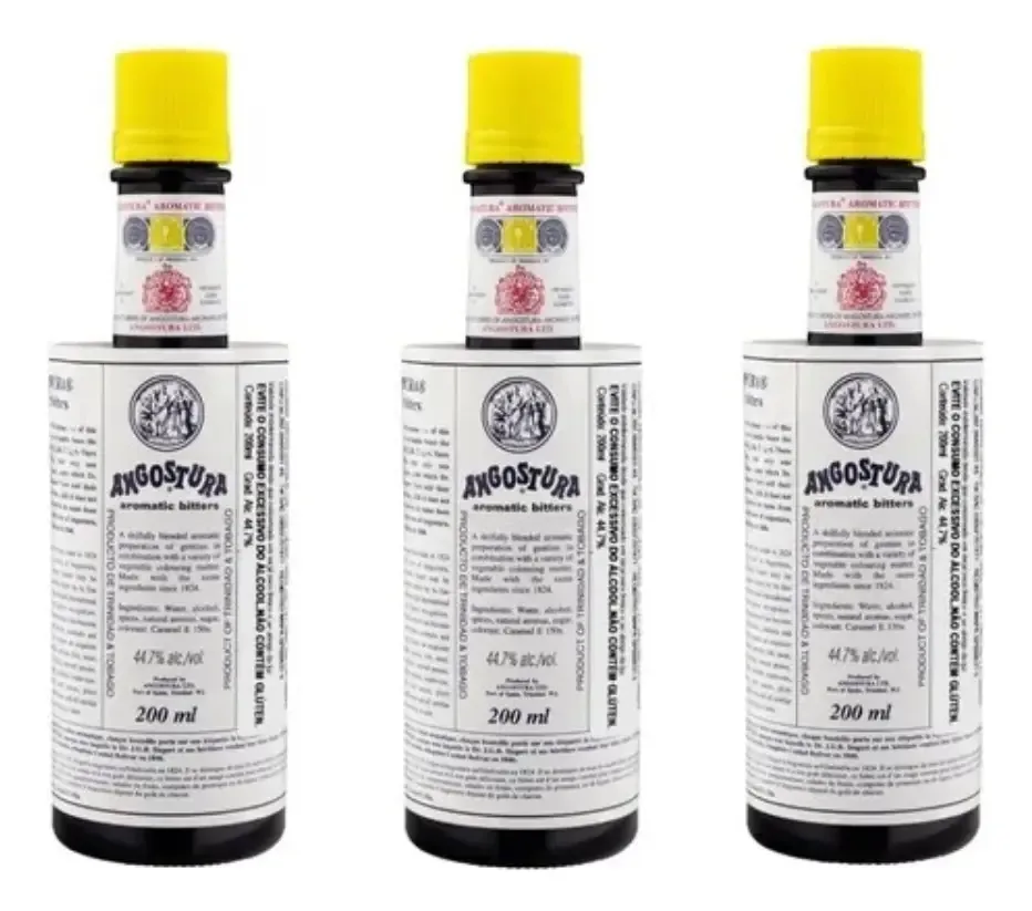 Kit 3 Aromatic Bitters Angostura 200ml