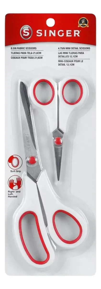 Tesoura de tecido de costura Singer® 8.5 + 4.75 Sastre