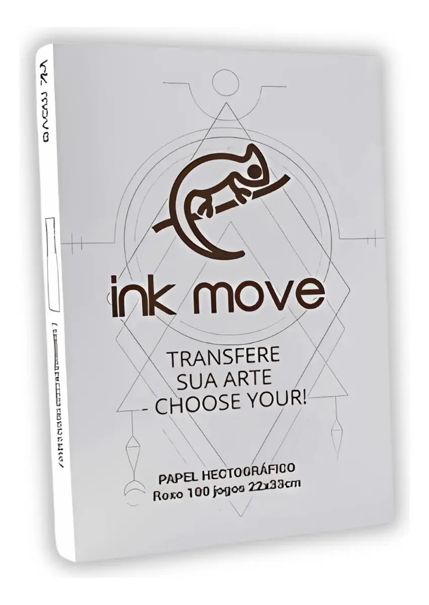 Papel Hectográfico Ink Move A4 para Desenho de Tattoo Kit com 10 Folhas