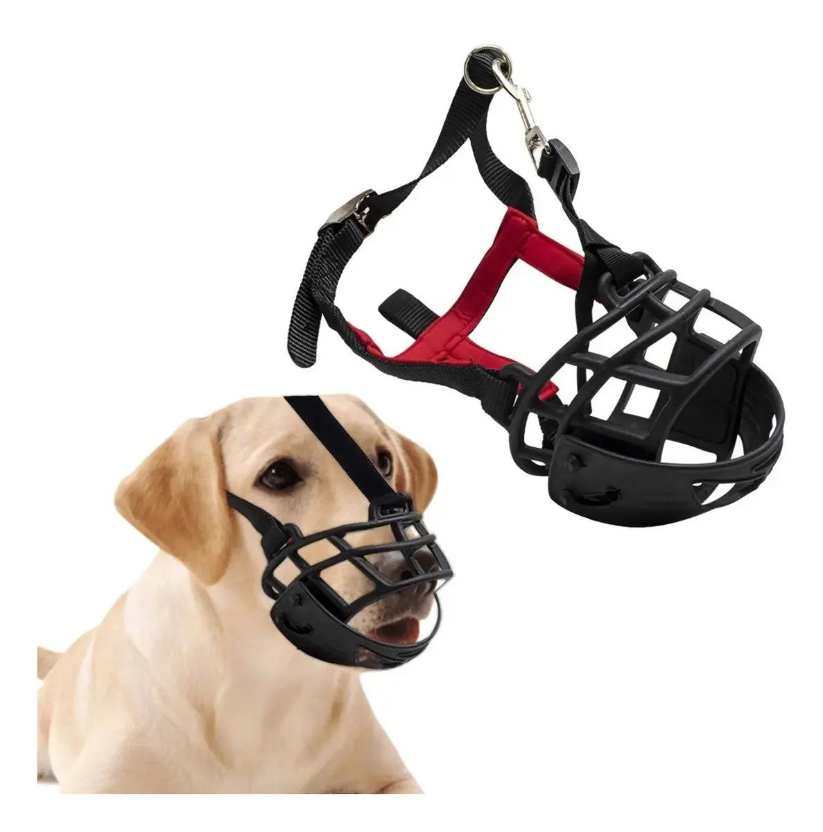 Cesta pesada com focinho ajustável para cães nº 4 Nunbell