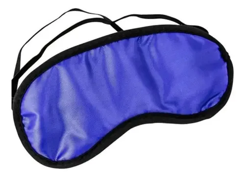 Mascara De Dormir Tapa Olhos Azul Com Elastico