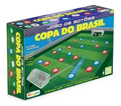 Jogo De Futebol De Botao Infantil 2 Times Com Trave Junges