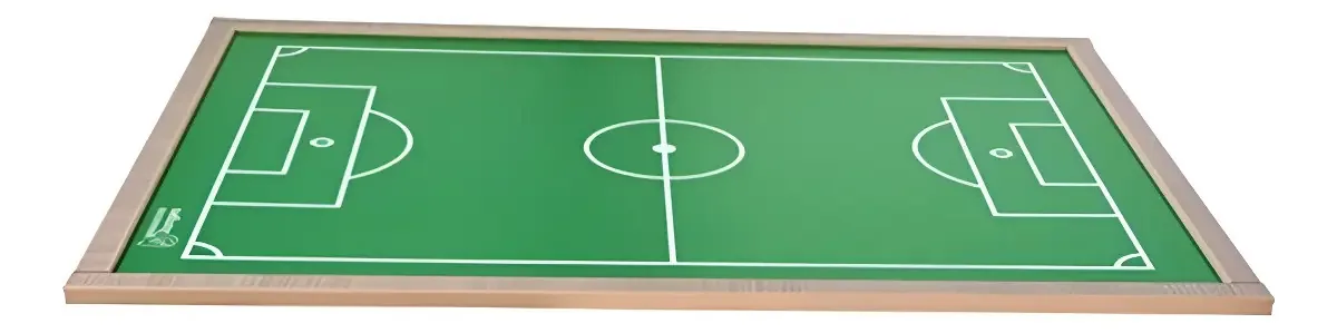 Lousa de Futebol de Botão Junges 90x60cm MDF Verde