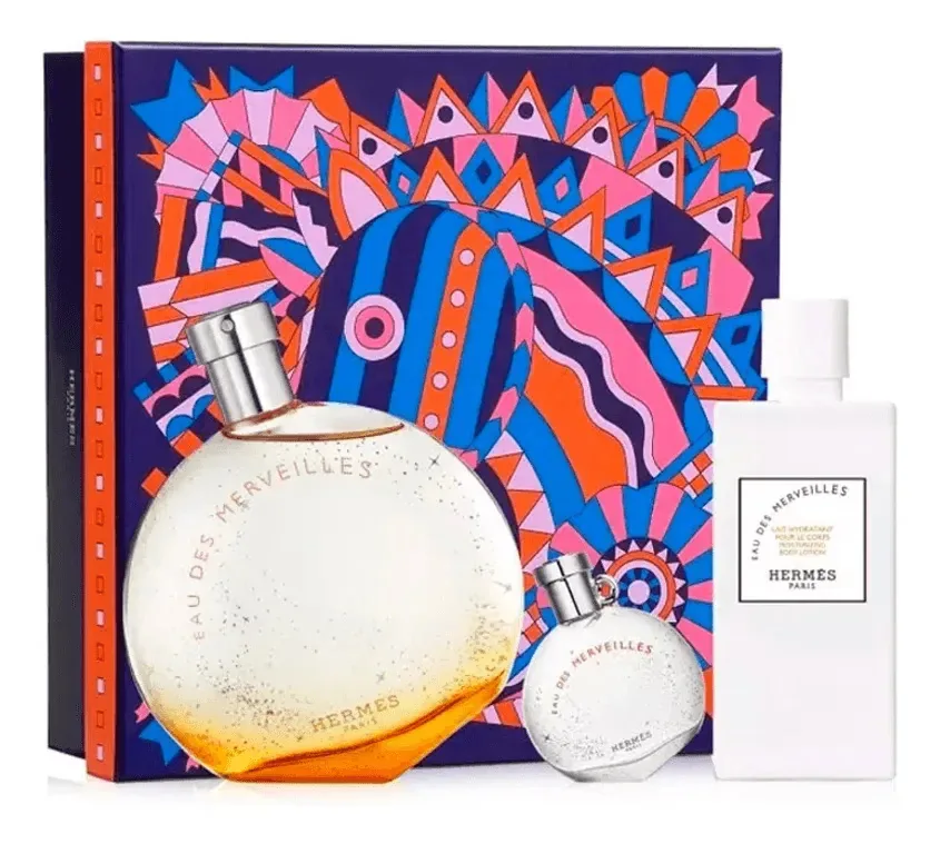 Conjunto de perfumes femininos Hermes Eau Des Merveilles Edt