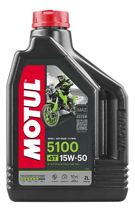 Óleo de motor Motul semi-sintético 15W-50 para motos e quadriciclos de 1 unidade x 2L