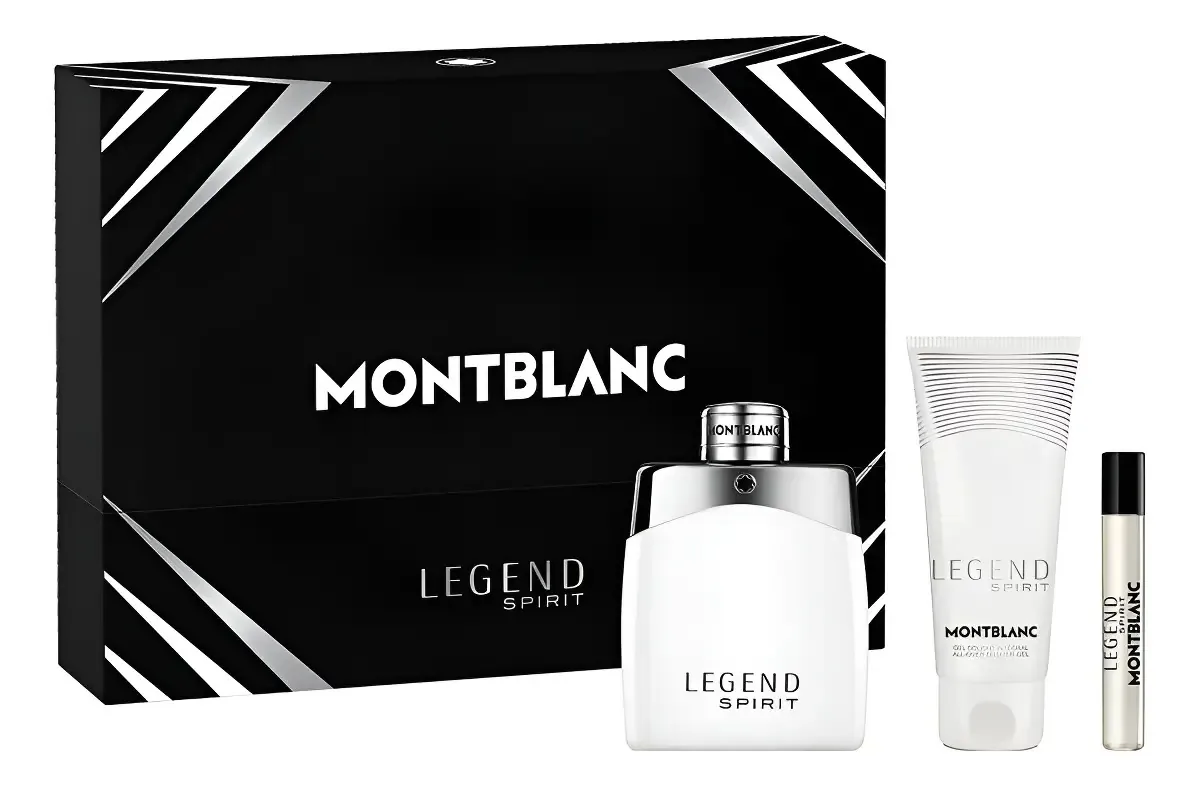 Conjunto Montblanc Edt Legend Spirit de 3 peças para homens