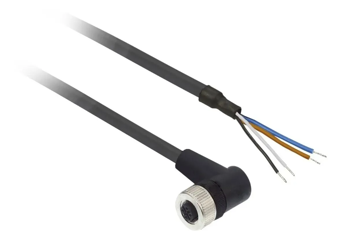 Conector angular M12 para sensor Schneider XZcp1241L2