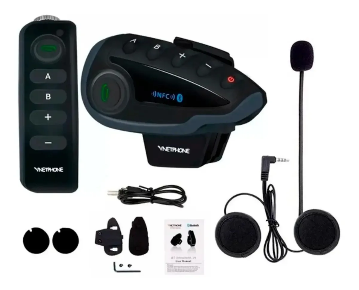 Intercomunicador Bluetooth para motocicleta Ejeas V8