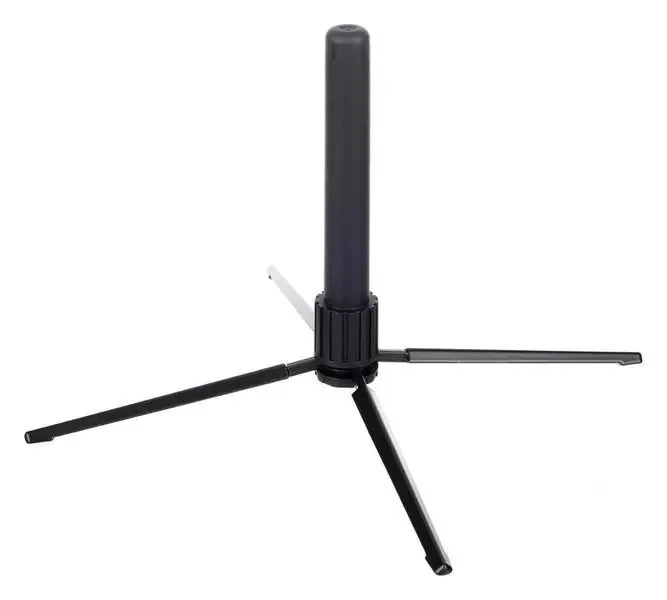Suporte de Chão Dobrável para Flauta Transversal Konig & Meyer de Metal Preto