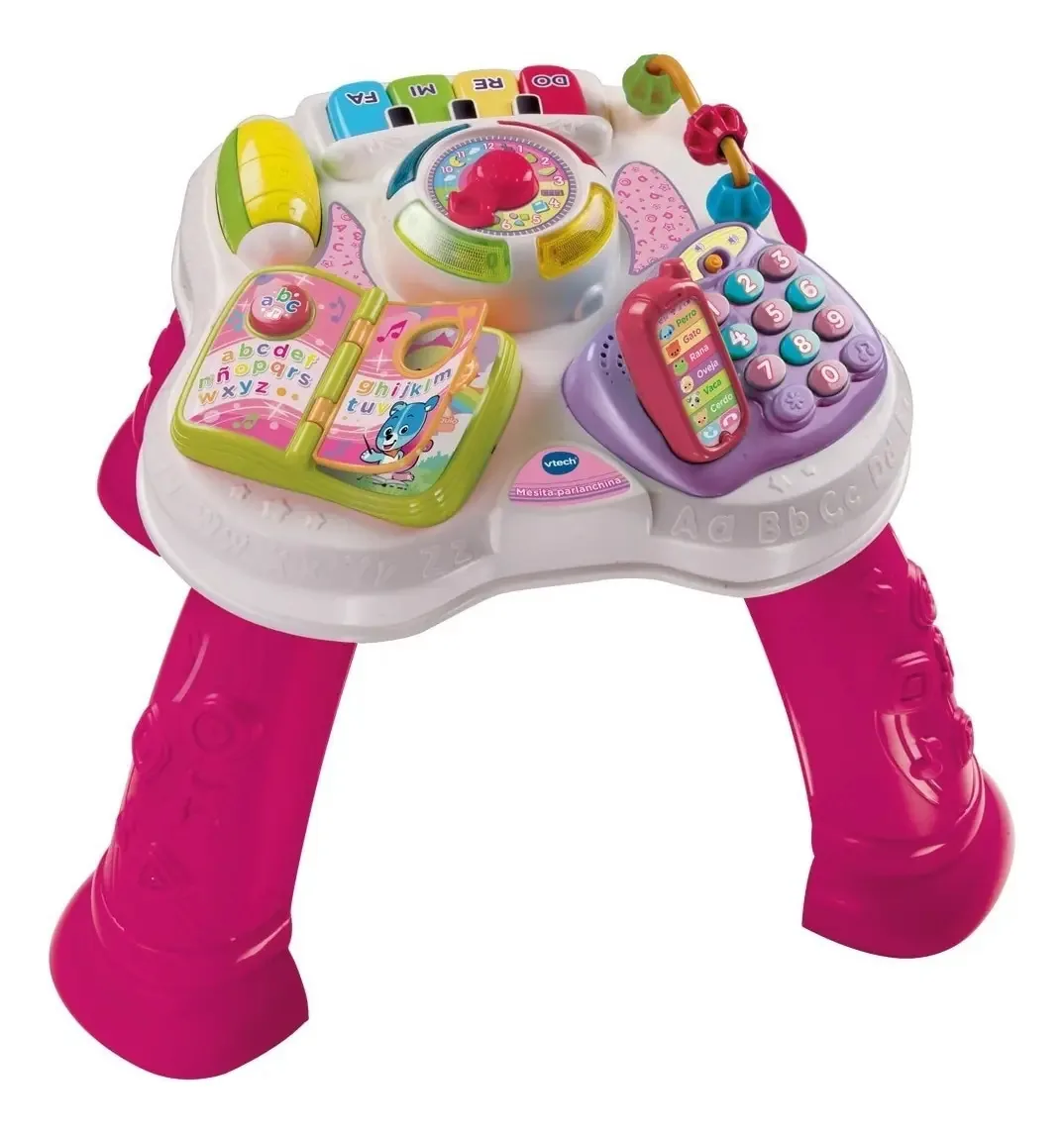 Canção Pink Vtech 2 em 1 Parlanchina Coffee Table Lights Melodies