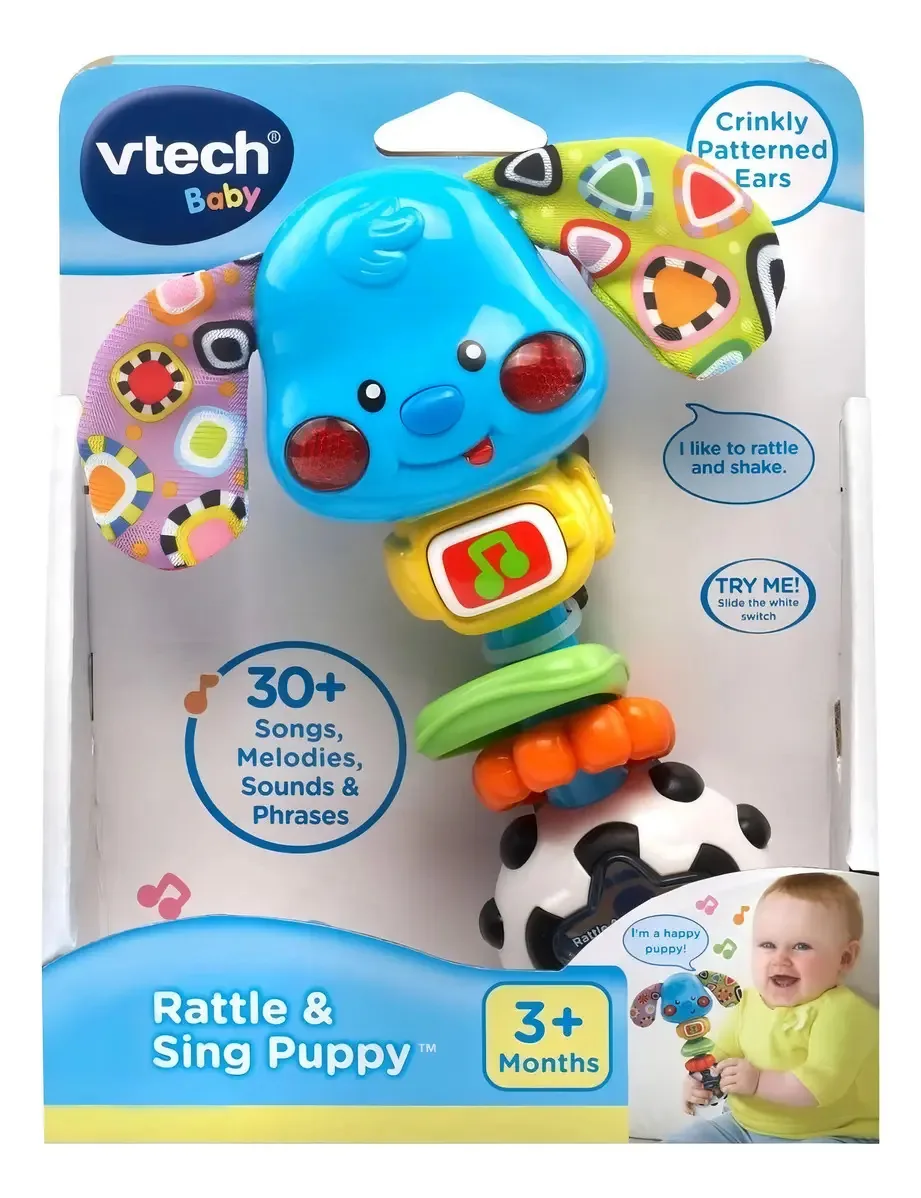 Luzes para bebês Rattle Dog Vtech Music