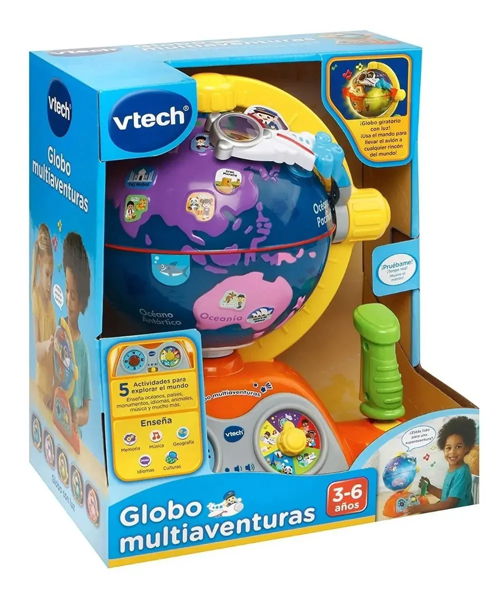 Luzes e sons do globo de avião Vtech Multiadventure