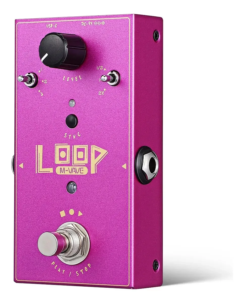 Pedal de efeitos de guitarra elétrica M-vave Loop Ii Mini