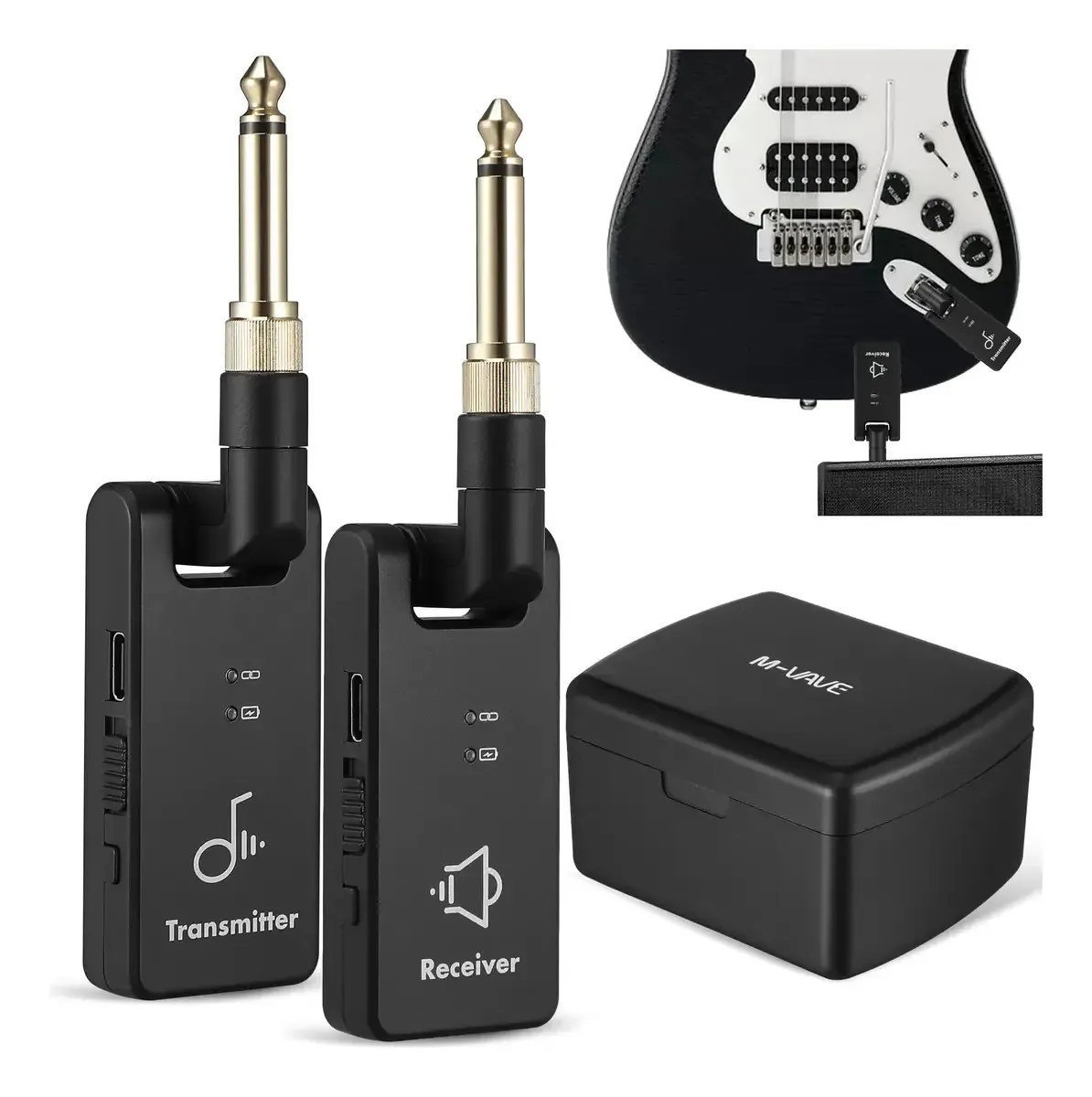 Transmissor e receptor de guitarra sem fio M-vave Wp-8