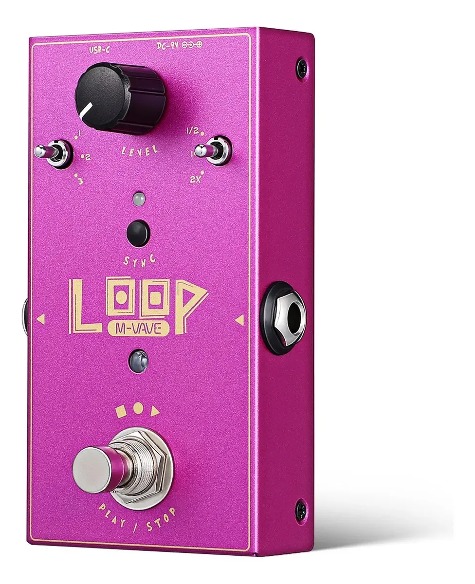Pedal de efeitos de guitarra elétrica M-vave Loop Ii Mini