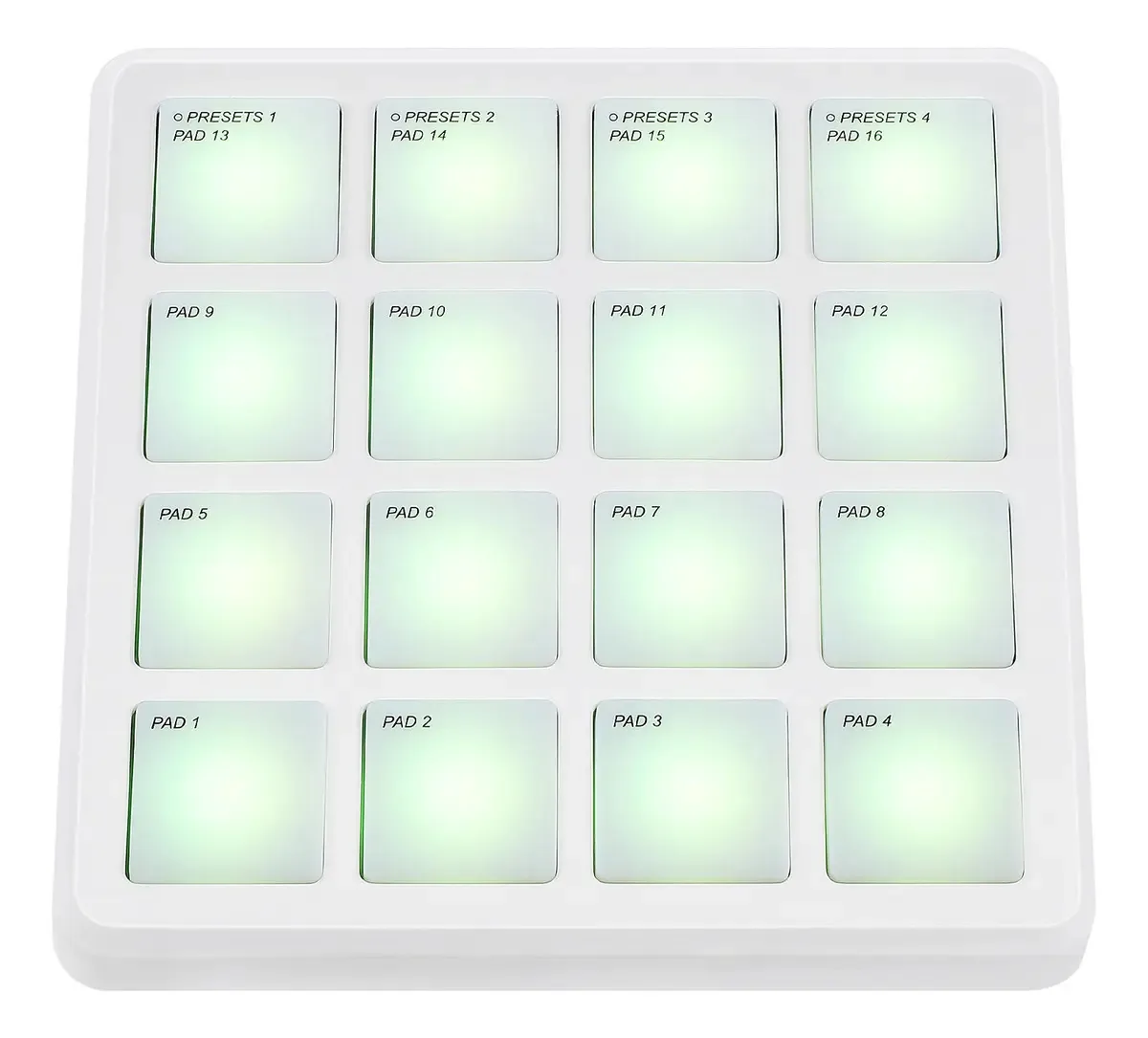 Teclado controlador MIDI M-Vave 16 de 16 teclas branco