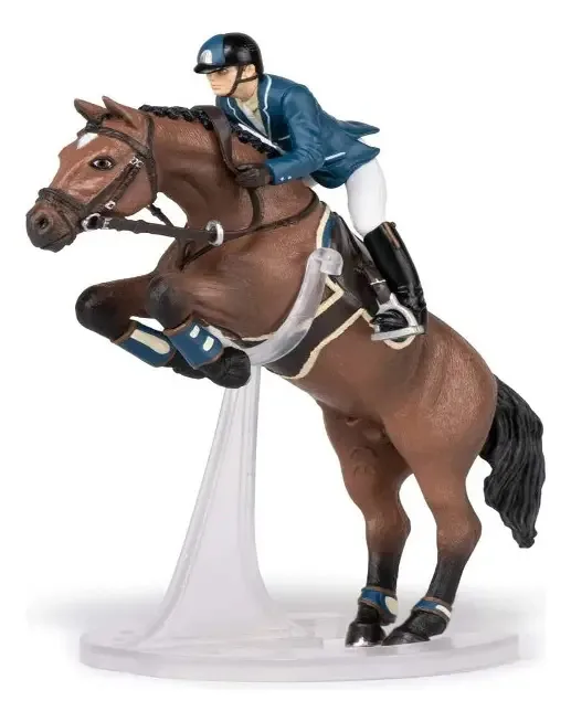 Figuras de Papo: 51562 Jumping Horse with Rider