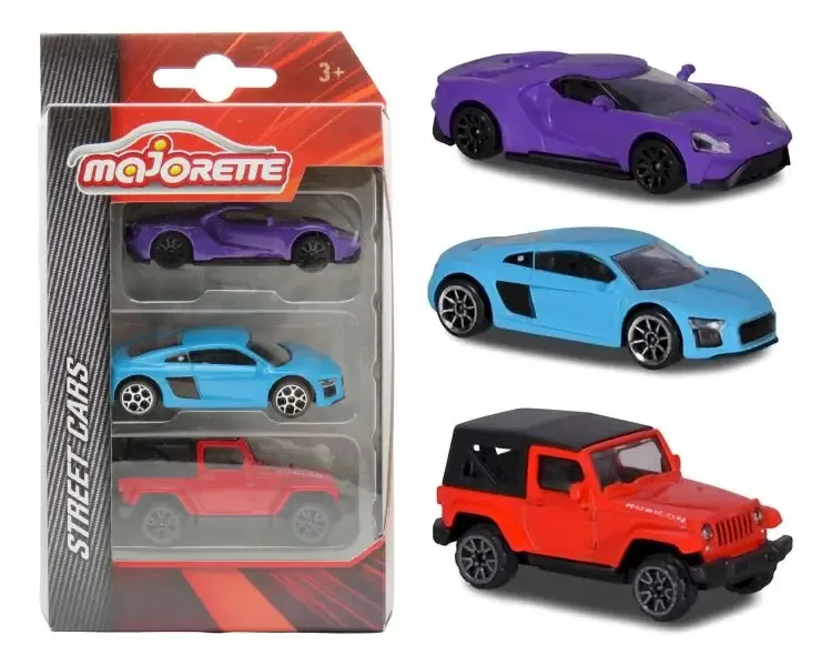Pack 3 Miniaturas Street Cars B - 1/64 - Majorette