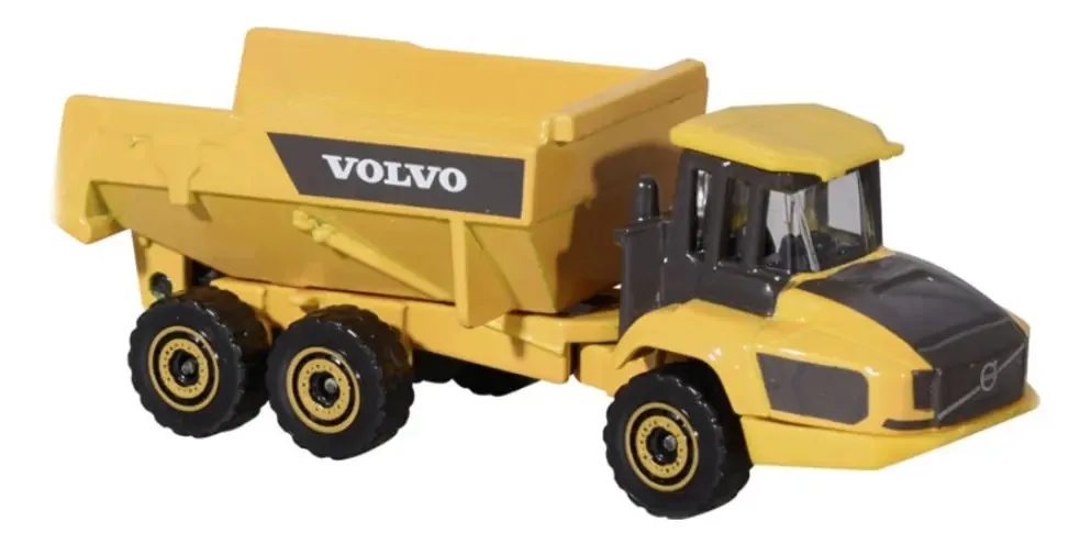 Miniaturas Volvo Construção Conjunto 4 Majorette Metal Amarelo