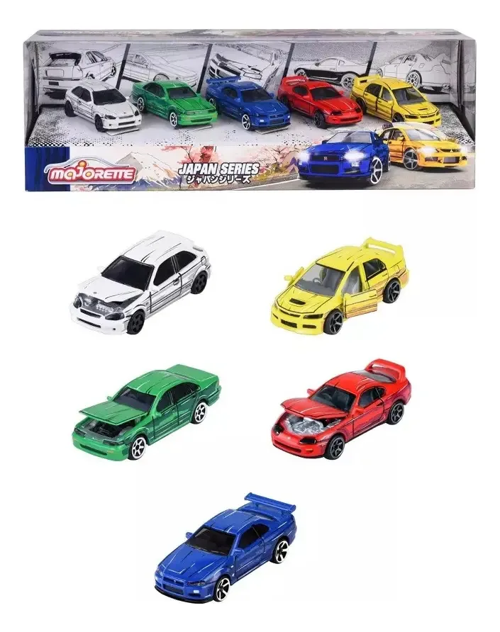 Pack 5 Miniaturas - Japan Series - Gift Pack 1/64 Majorette
