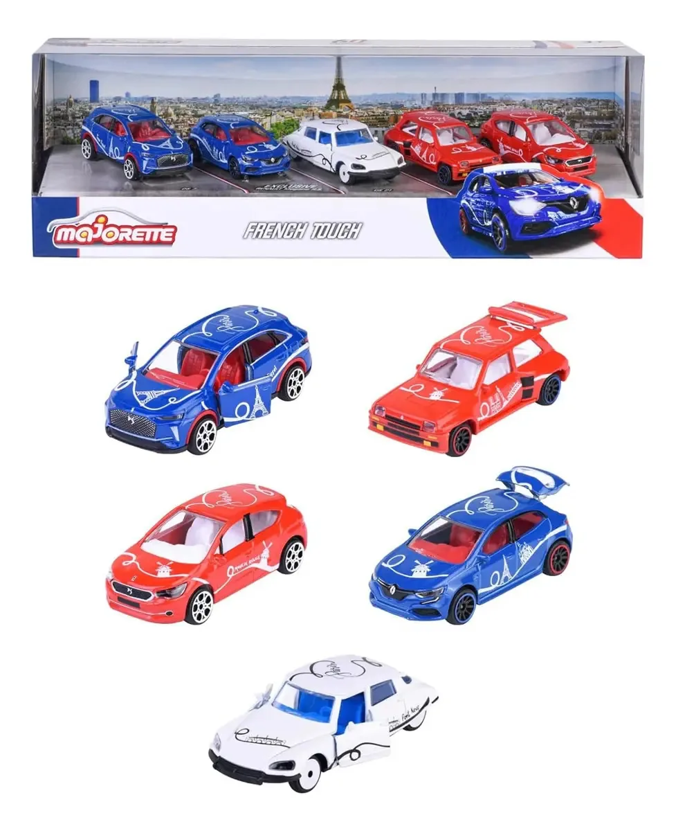 Pack 5 Miniaturas - French Touch - Gift Pack 1/64 Majorette