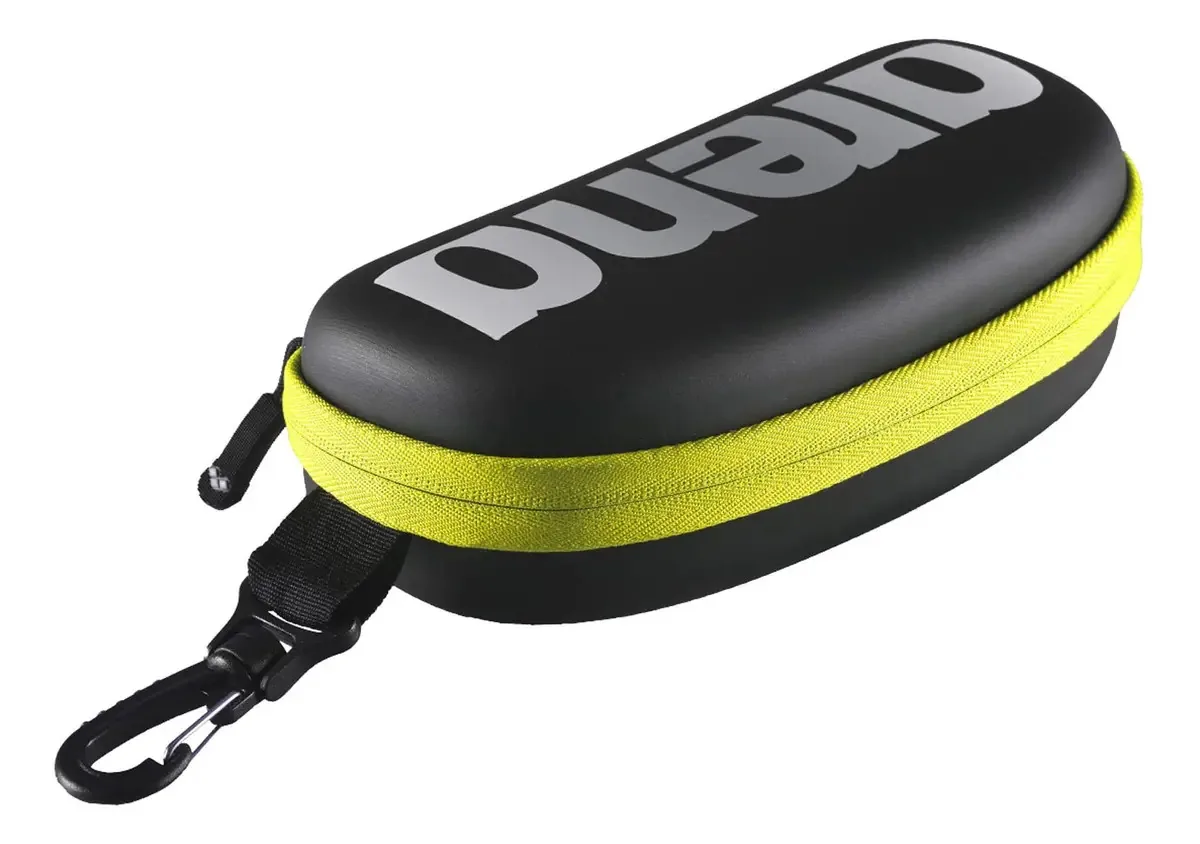 Arena Goggles Natação Goggle Case Única, Preto/ Amarelo