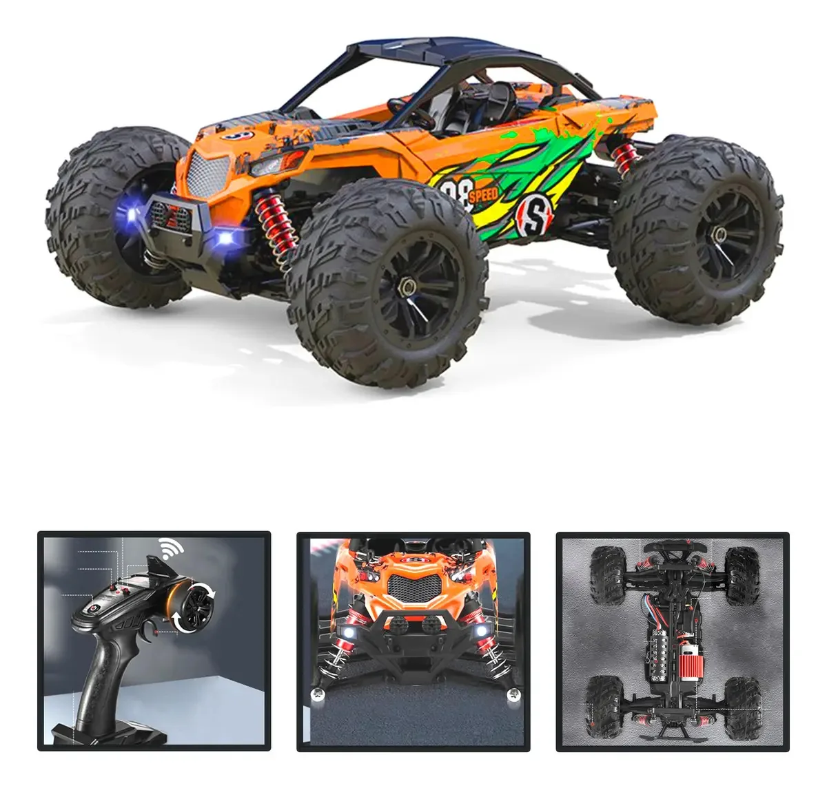 Auto Control R 40km 4x4 All Terrain Buggy 1:16 Professional Color Orange Buggy Crawler Character