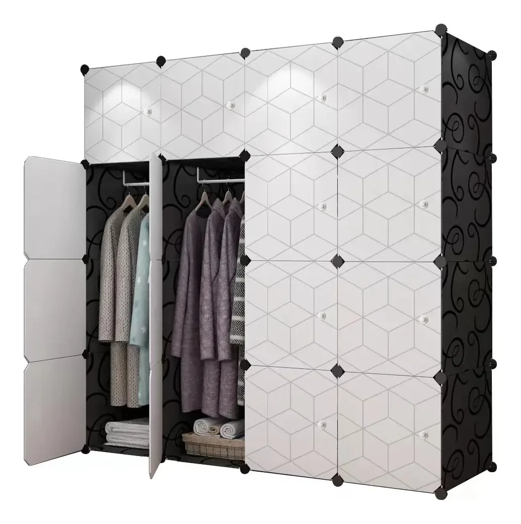 Armário para roupas: armário organizador de roupas dobrável de 6 camadas