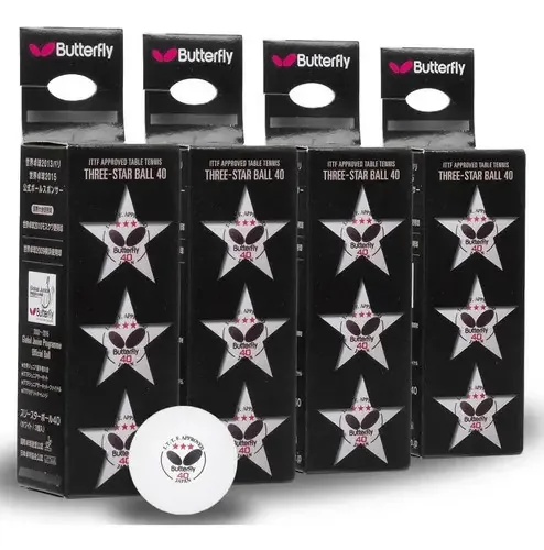 Bolinha Tênis De Mesa 3* Butterfly Caixas Lacradas 12 Bolas