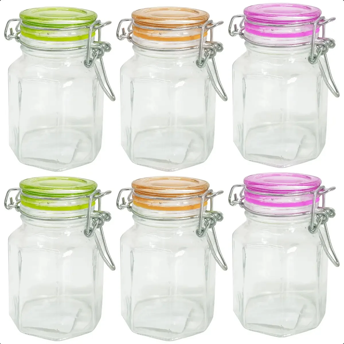 Porta-temperos Home Basics octágono suporte para temperos sortido inclui 6 potes