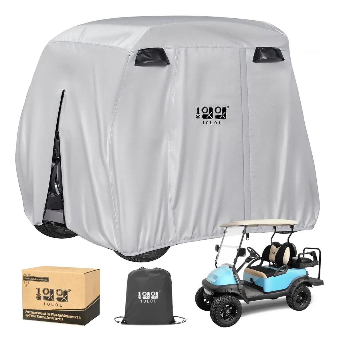 Capa Impermeável Para Carrinho De Golfe 4 Passageiros Exterior