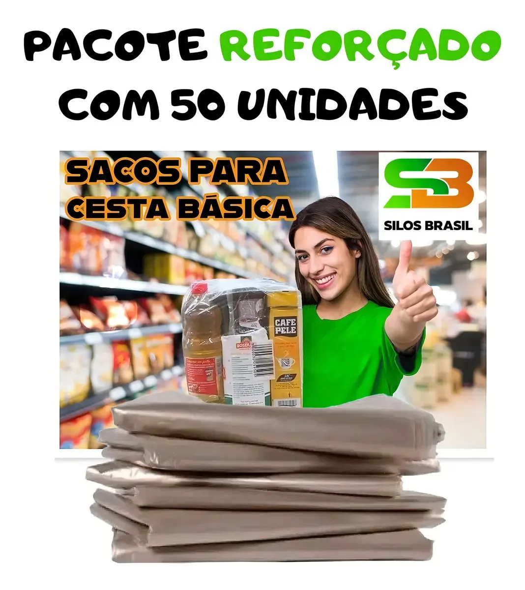Saco Cesta Basica 60x1m