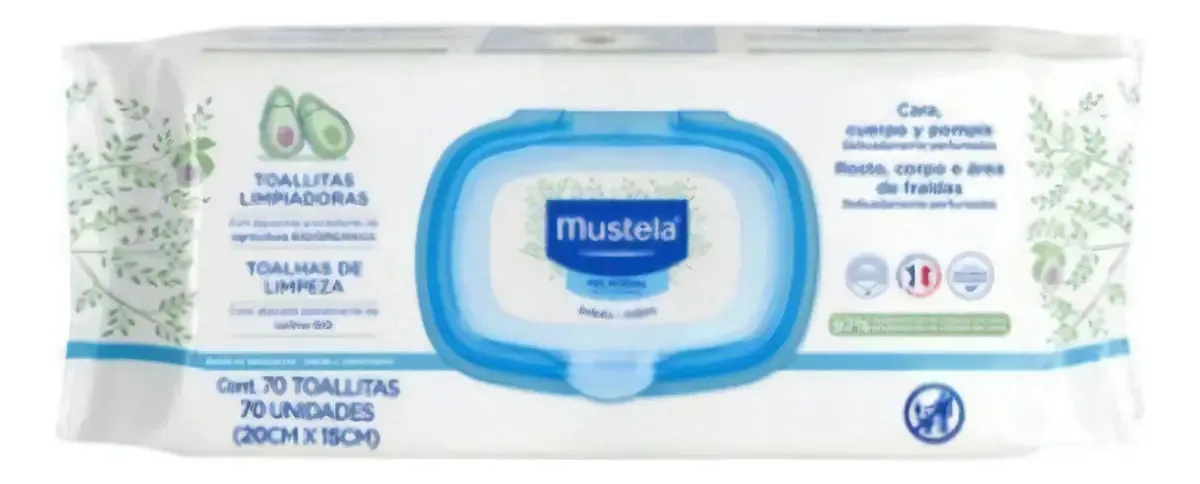 Toalhas umedecidas Mustela Lenço Umedecido Mustela Bebê