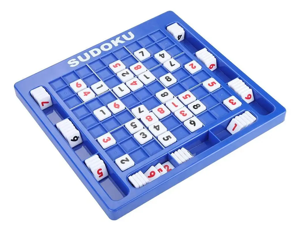 Conjunto Completo de Jogo de Sudoku, ABS 81 Quebra-Cabeças e Desafios Mentais, Quebra-Cabeças e Jogos, Melhora a Lógica e Desafia Seu Cérebro, Para Crianças e Adultos Jogarem (azul)