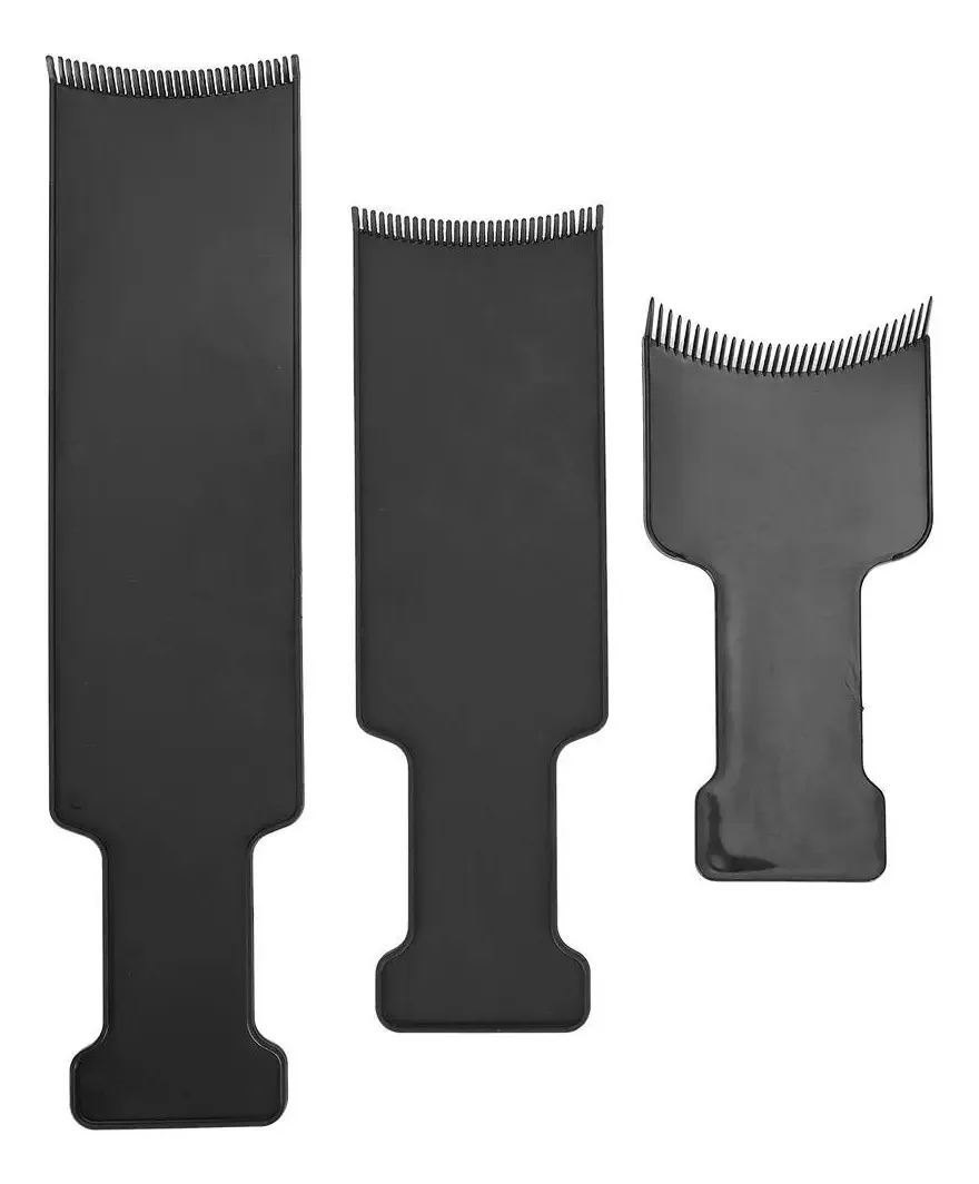 Pente seccionador para realçar o cabelo, 3 peças de quadro de coloração de cabelo, cabeleireiro profissional, quadro de coloração de cabelo para cabeleireiro, cabeleireiro, ferramenta de...