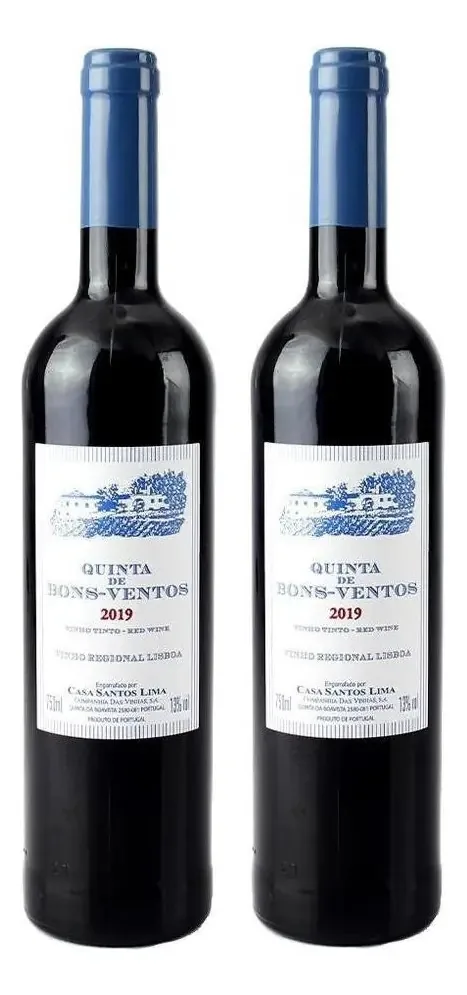 Kit 02 Vinhos Quinta De Bons Ventos Tinto 750ml