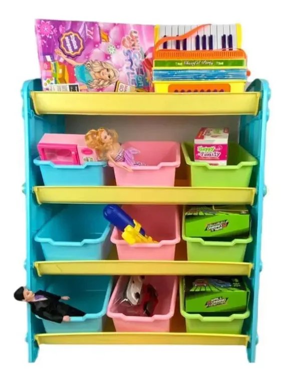 Estante Brinquedos Bau Organizador Caixas Gavetas Prateleira