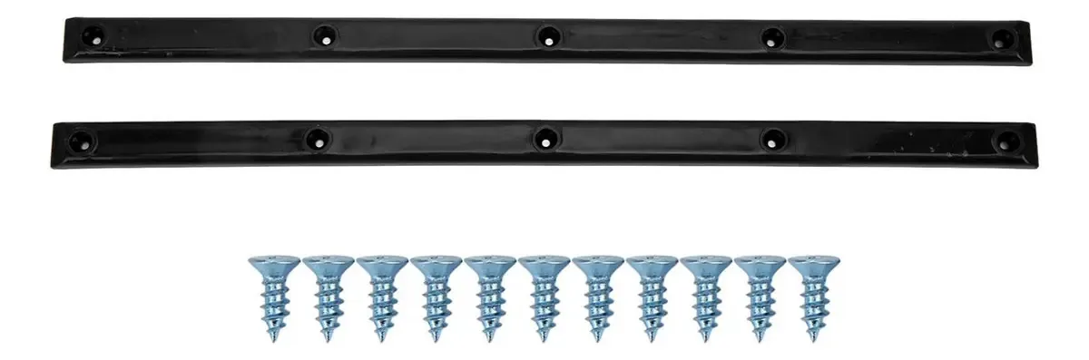 Djdk Trilhos Rib Bones, Pom 35,7 X 1,8 Cm Resistente Ao Desgaste Durável Estável Flexível Aparência Brilhante Trilhos Longboard Rib Bones Para Skate (preto)