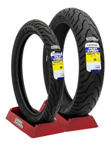 Pneus Michelin 120/70 58s Y 80/90 50s Pilot Street