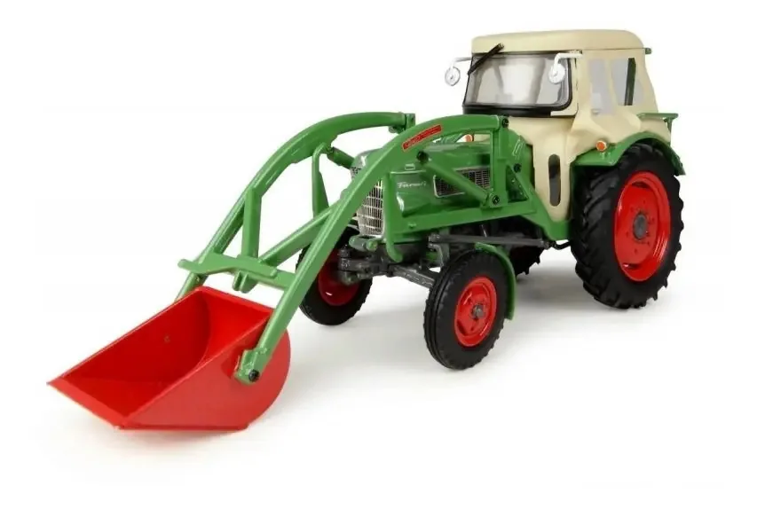 Miniatura Trator Agricultor Fendt 2 Avec Cabine Hobbies 1/32 Cor Verde