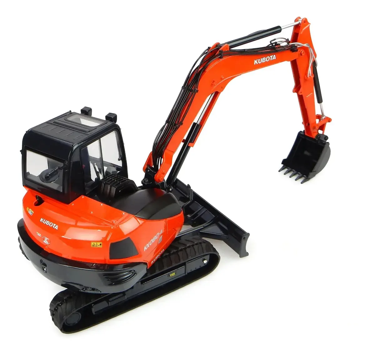 Miniatura Escavadeira Kubota Uh8102 Universal Hobbies 1/24 Cor Laranja