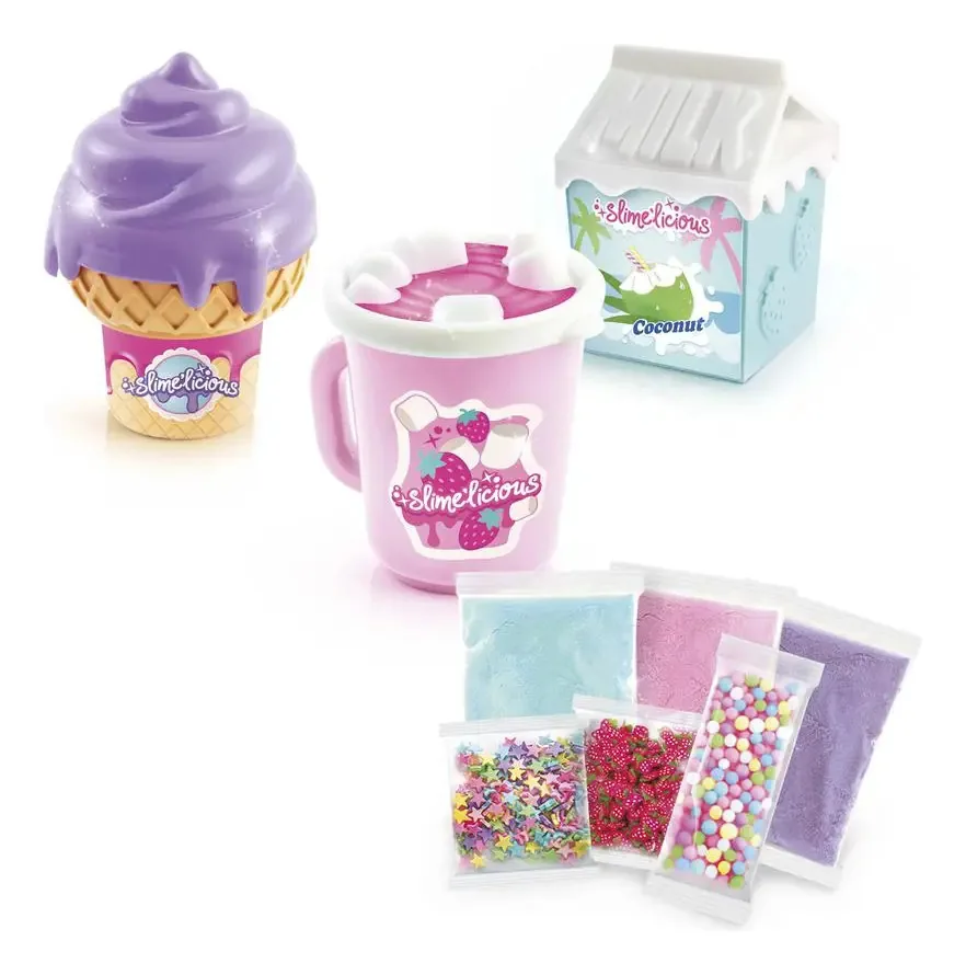 Conjunto de lodo Slimelicious X, pacote com 3