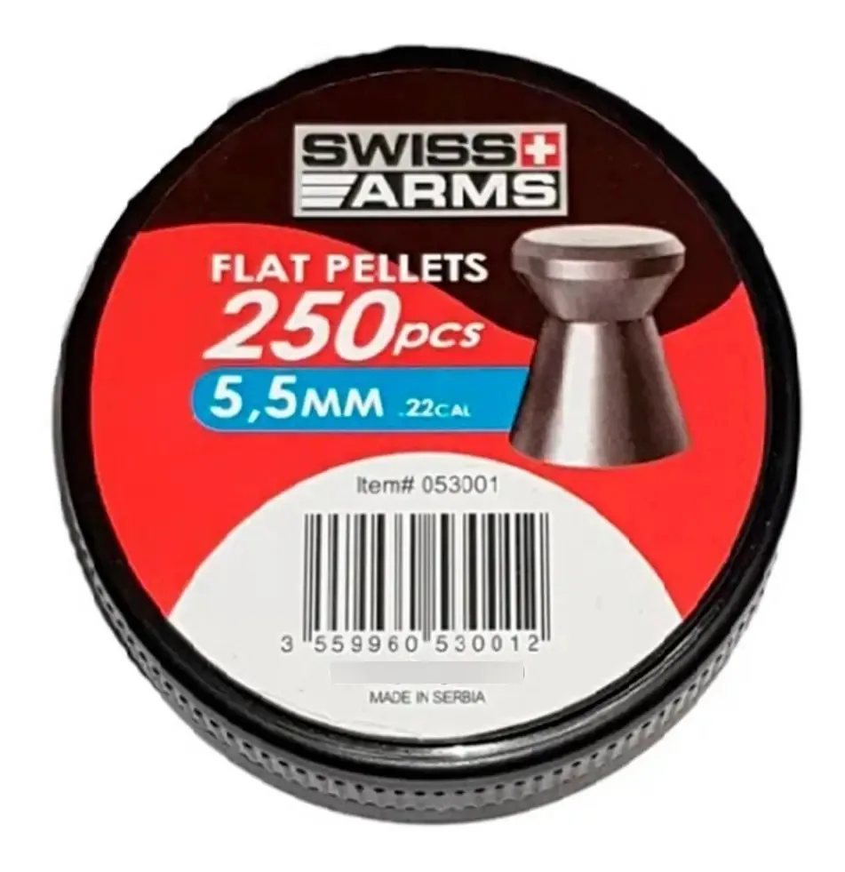 Braços suíços de 5,5 mm planos X 250 unidades